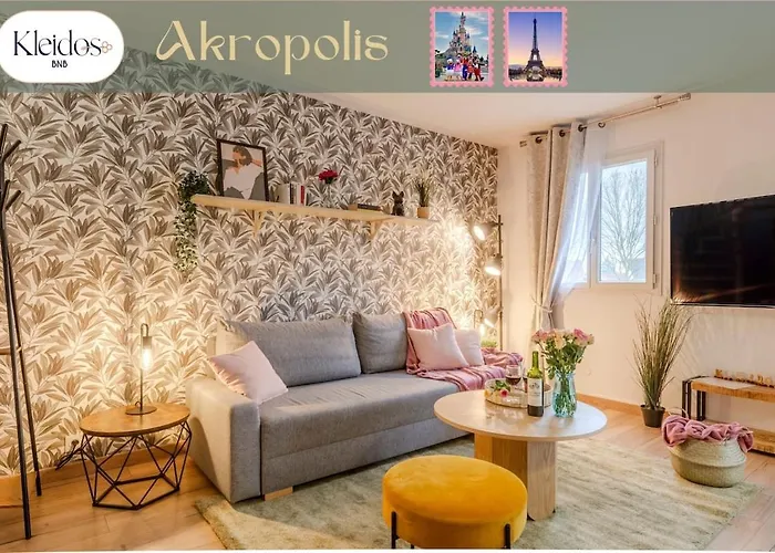 Akropolis By Kleidos - Disney 15 Mn - Beau Duplex Familiale Pour 6 - 2 Chambres- Parking Gratuit Guermantes photo